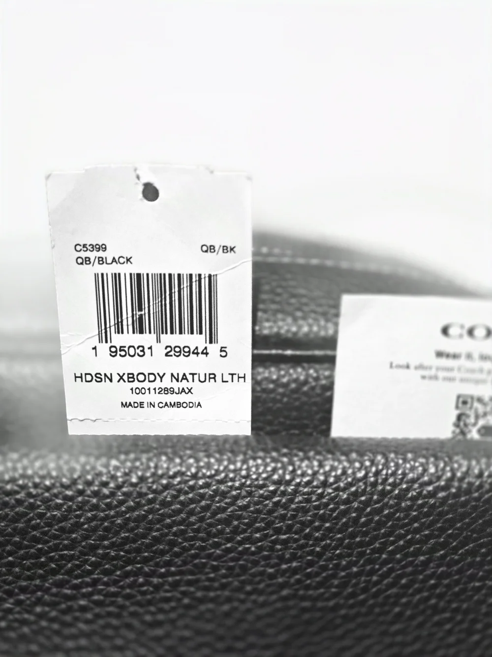 Coach Black Pebbled Leather Crossbody Messenger